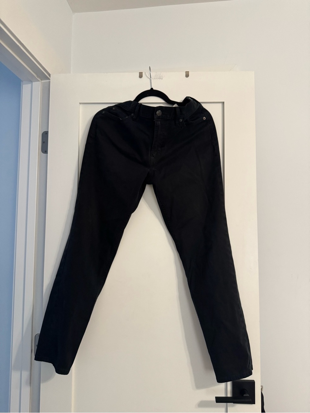 Classic Black Tapered Leg Chinos
